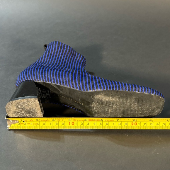 Zara Striped Sock Booties with Heel - Picture 9 of 9